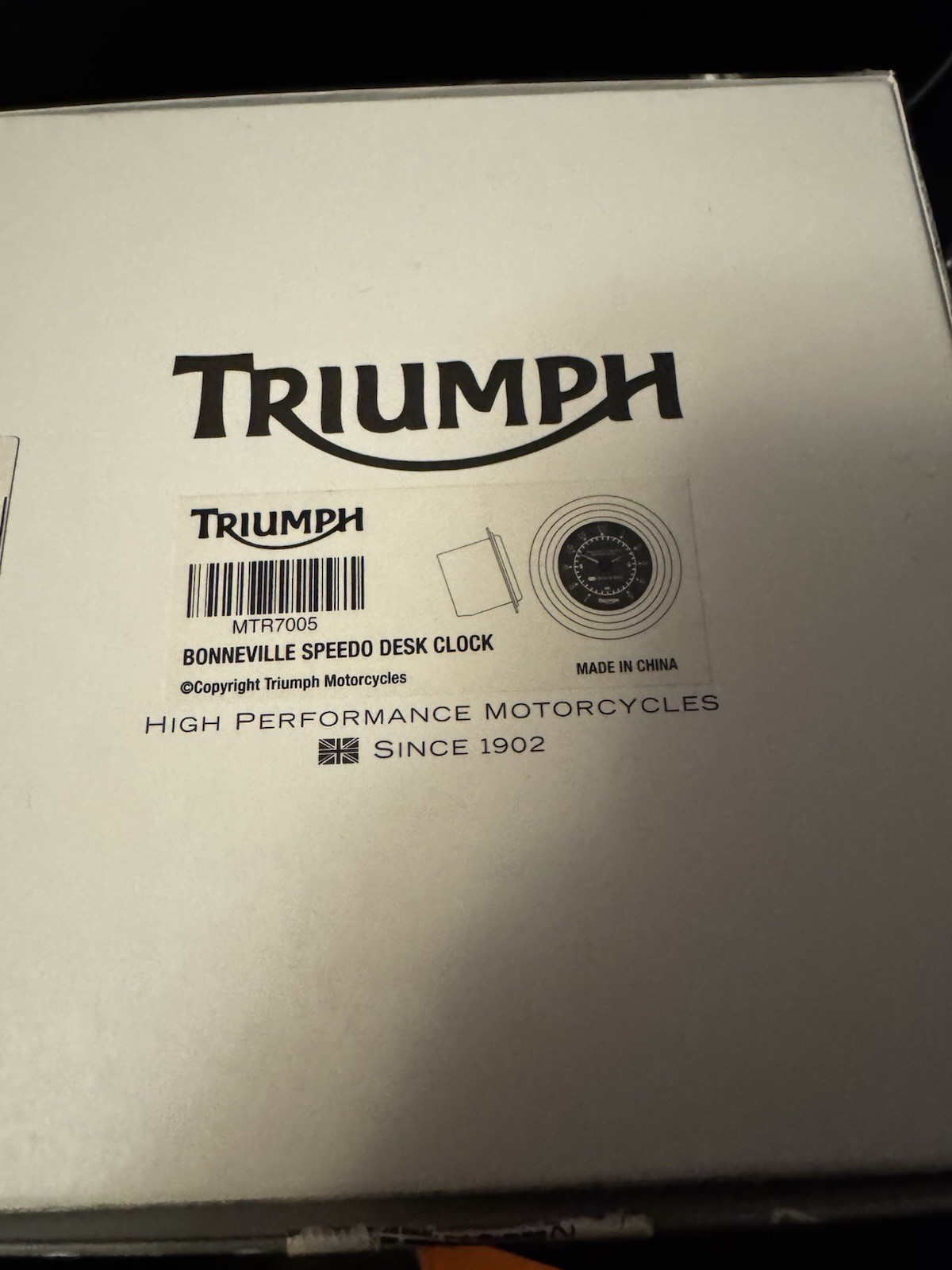 Triumph Bonneville Speedo Desk Clock