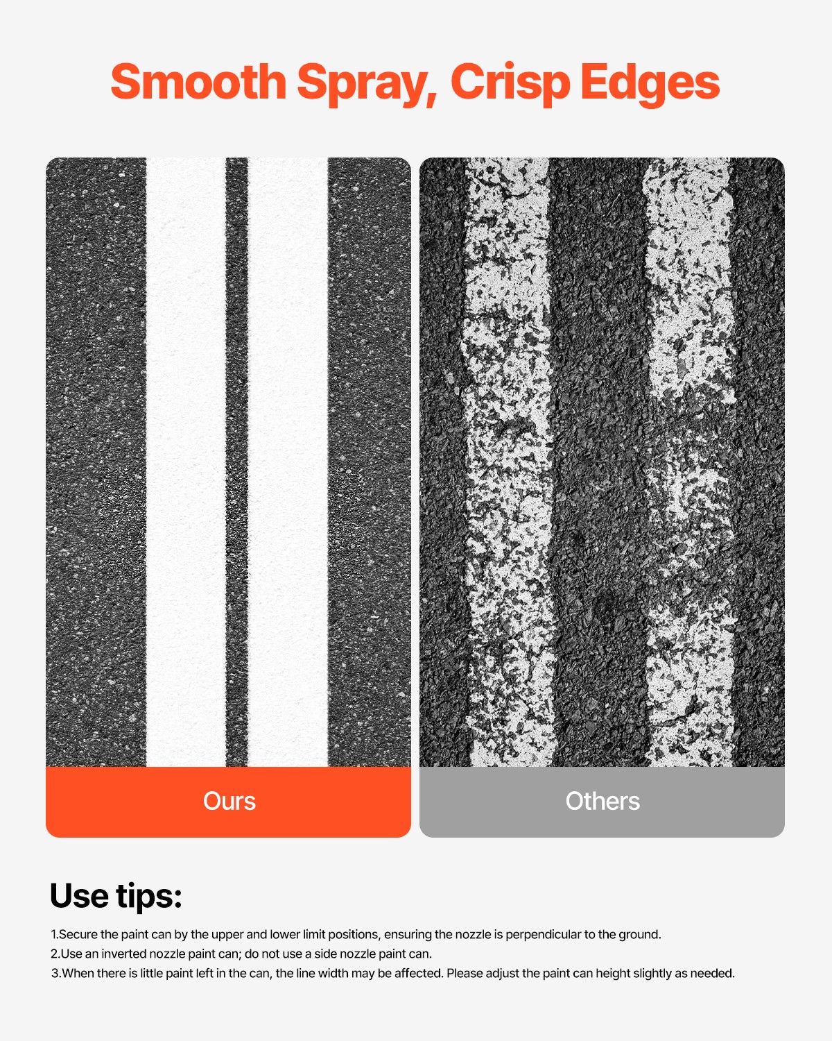 VEVOR Striping Line Marking Machine 220 lbs Capacity 4-Wheel Striping Machine