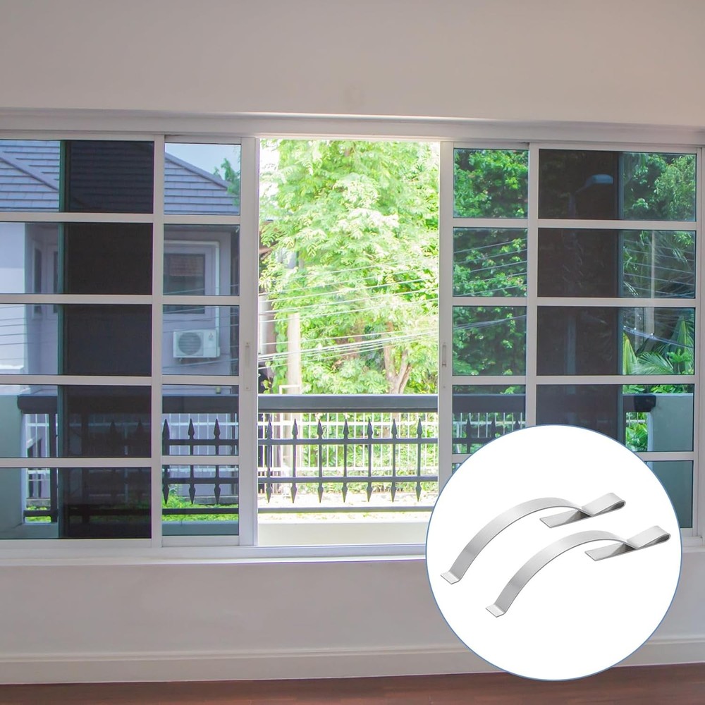 uxcell 20Pcs Window Screen Tension Spring, Corner Mount Flat Window Spring Clips