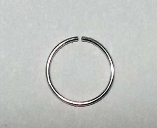 Nose Hoop Nose Ring Sterling Silver 24 Gauge Choice of 6mm 7mm 8mm 9mm 10mm 24g