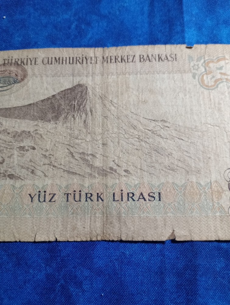 Turkish 100 LIRASI Banknote 1970