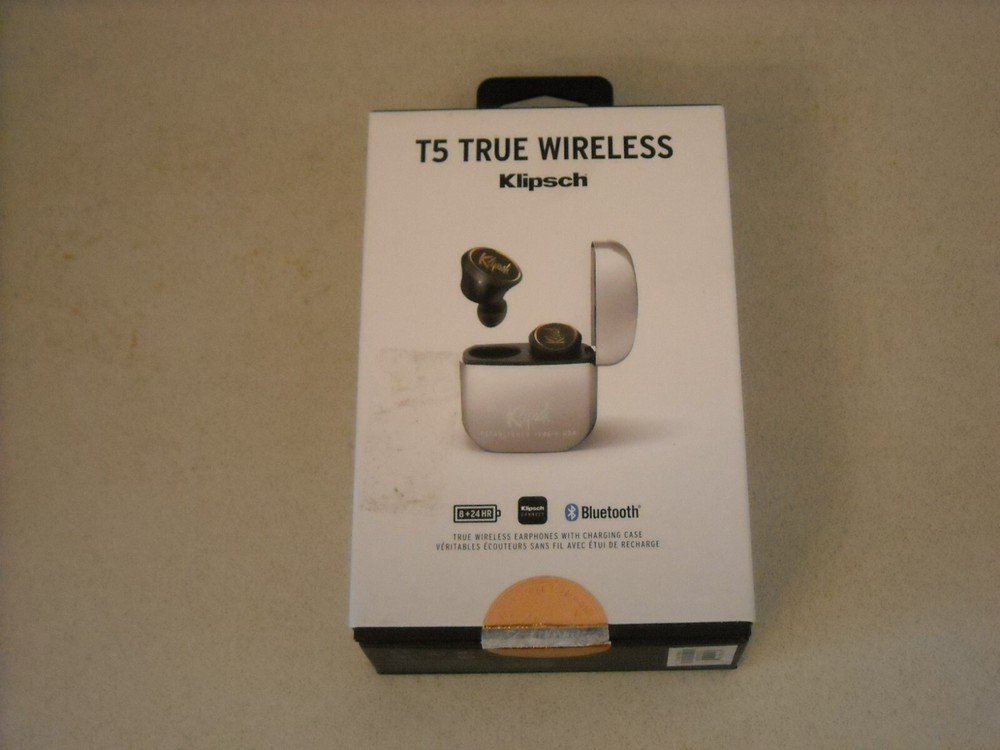 Klipsch T5 True Wireless Headphones Silver DEFECTIVE PLEASE READ DESCRIPTION
