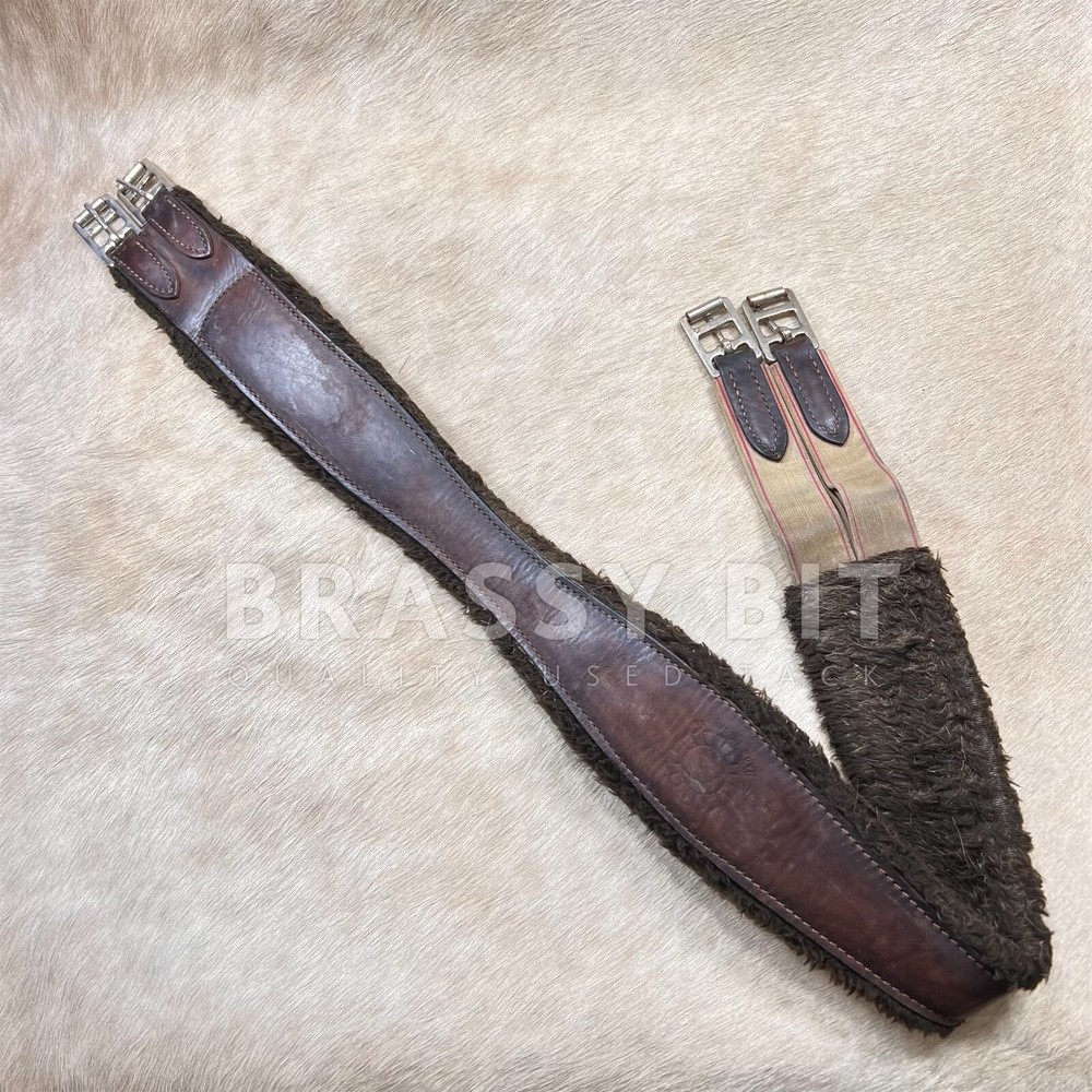 48" Padded Leather Wool Lined Girth