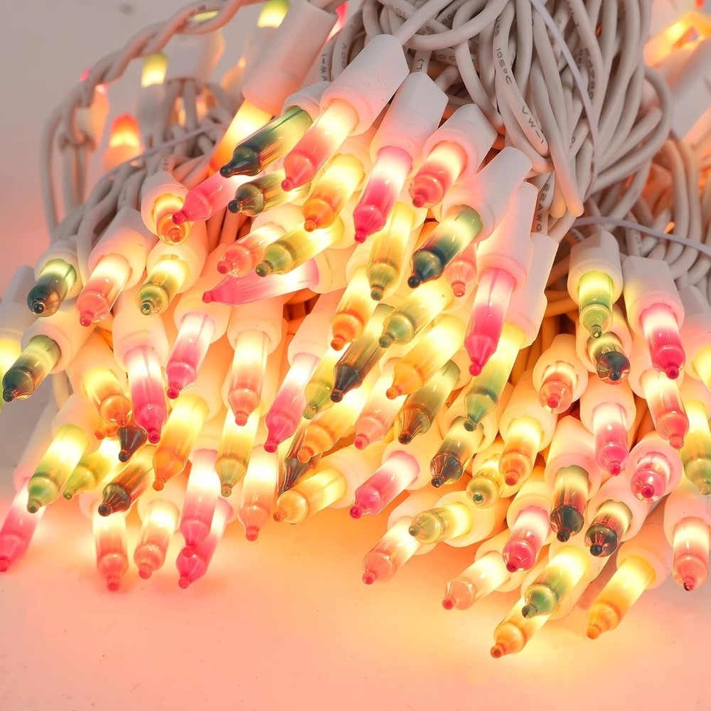 3 Sets Easter String Lights, 150 Count 30 FT Each White Wire Mini Pastel Fair...