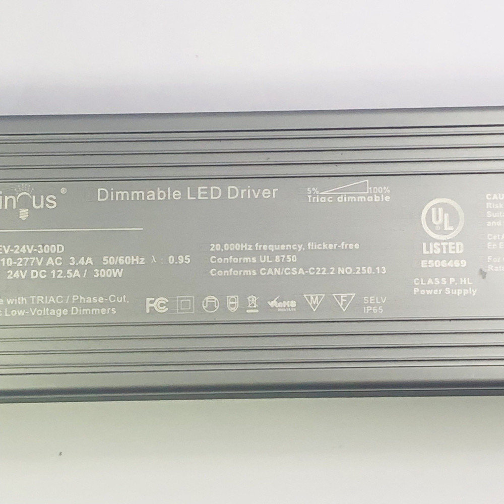 ILLUMINUS DIMMABLE LED DRIVER EV-24V-300D