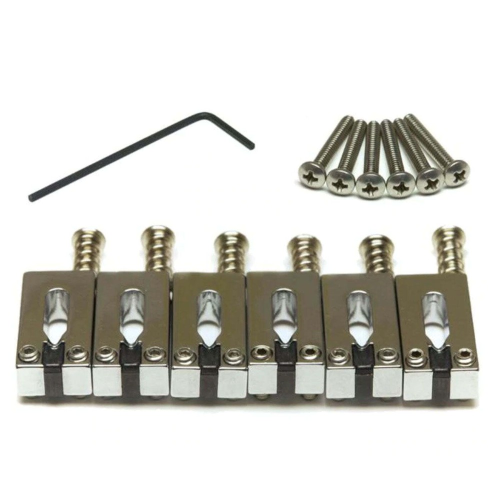 Graph Tech String Saver Offset Strat Style Chrome Saddles 2 1/16" PG-8001-0C