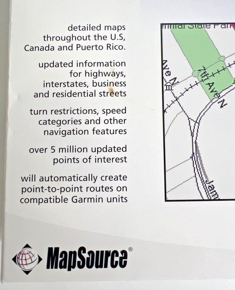 Garmin MapSource North America City Select Version 6 CDROM 2004 2 Discs