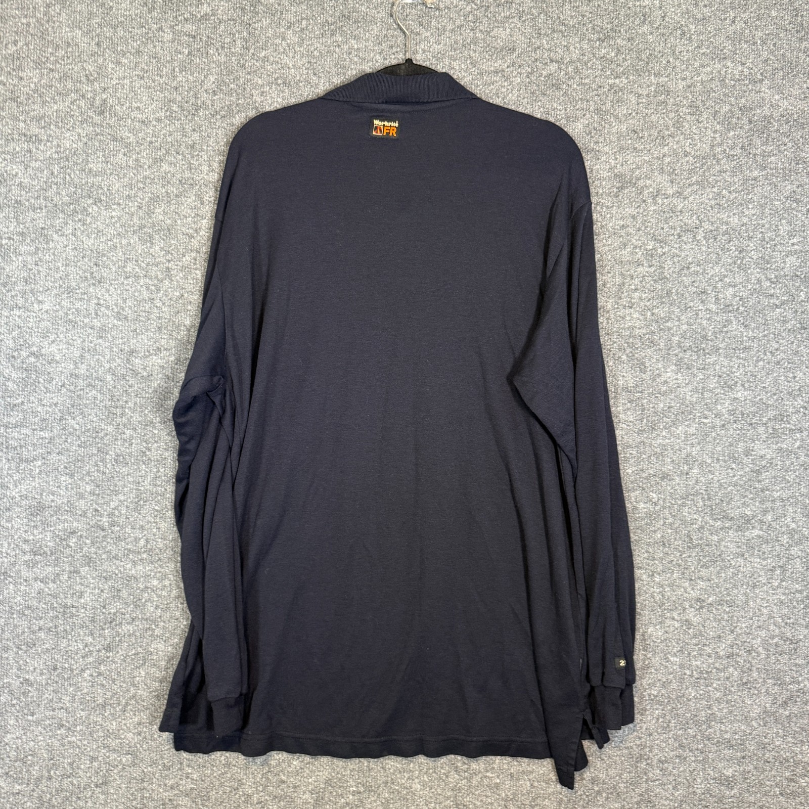 Workrite 2112 FR Shirt Men's XL Blue Long Sleeve Work Polo