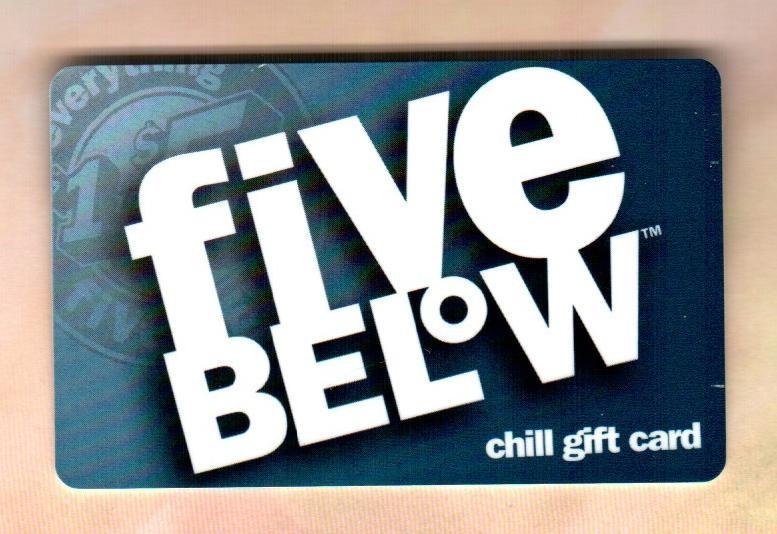 FIVE BELOW Chill, Collectible Gift Card ( $0 )