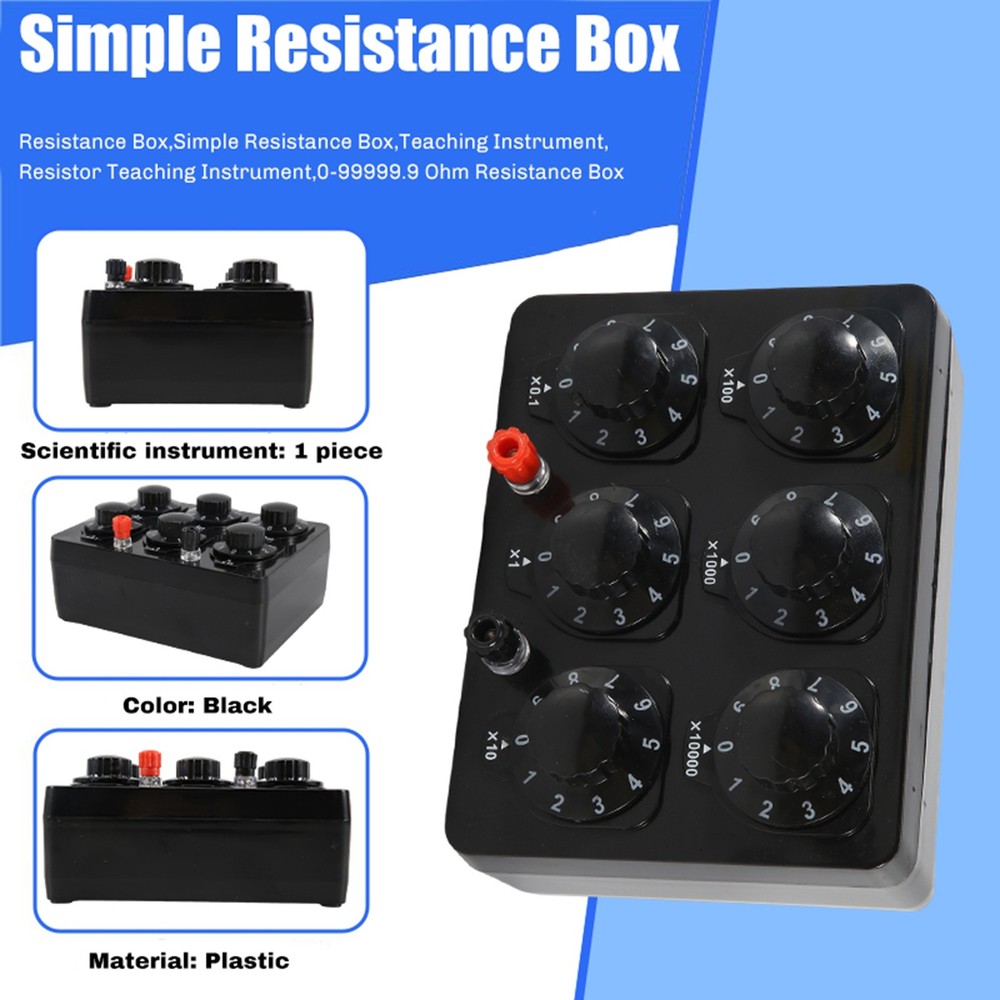0-99999.9 Ohm Simple Resistor Box Precision Resistor with Variable D5274