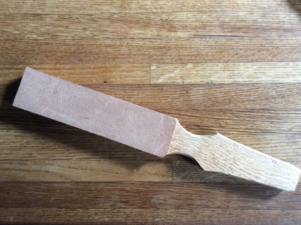 Leather Strop for Razor & Knife Sharpening + Compound