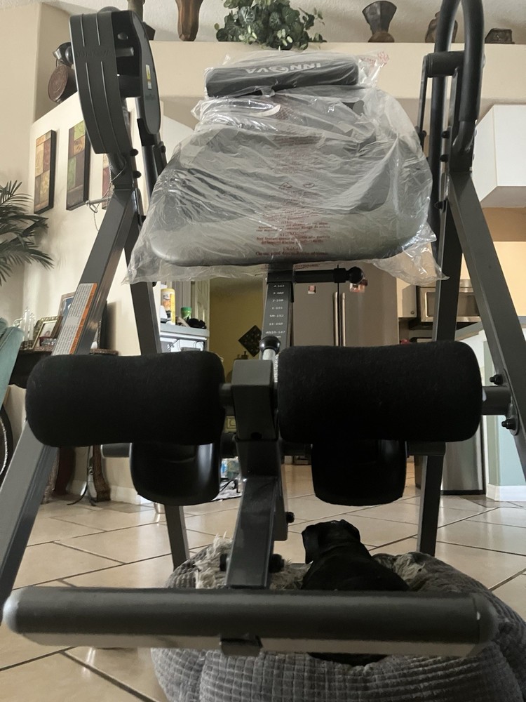 Innova ITX9800 Inversion Table Adjustable Headrest Black/Gray