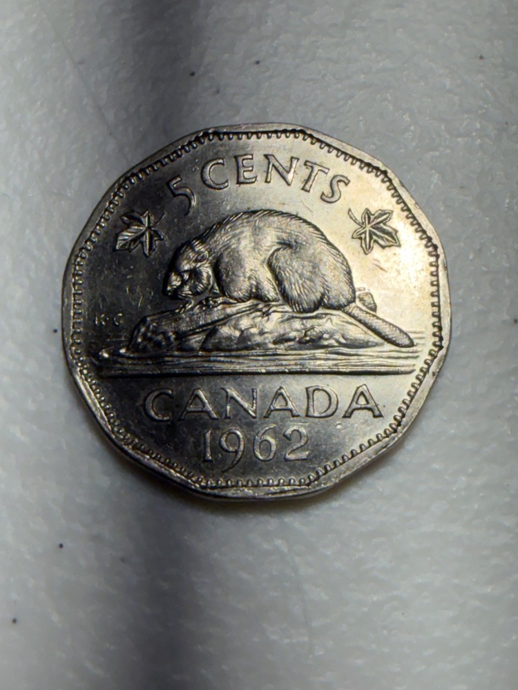 1962 Canada 5 Cent Coin