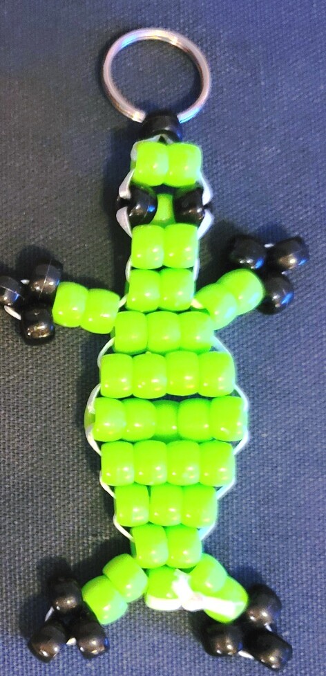 Fun 2" Beaded Alligator Keychain