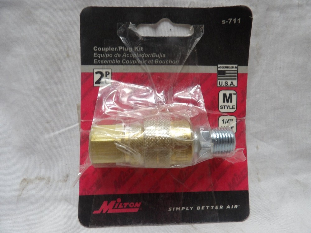 Milton s-711 Coupler Plug Kit 1/4" NPT