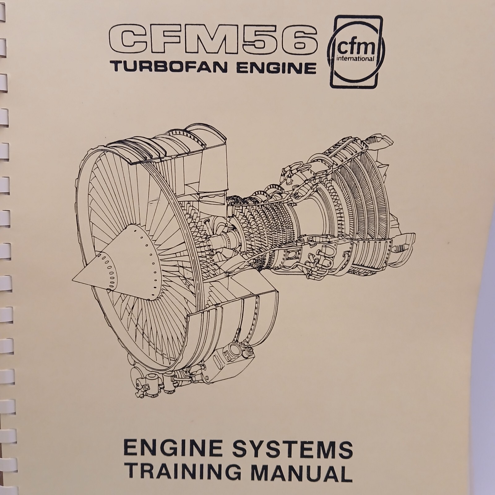 Vintage CFM International CFM56 Turbofan Engine - Engine Systems Training Manual