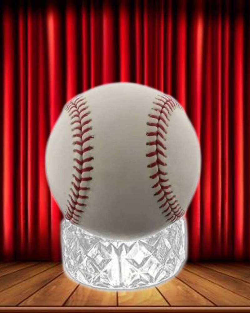 Deluxe Baseball Softball Crystal Ball Egg Display Easel Counter Shelf Stand Pack