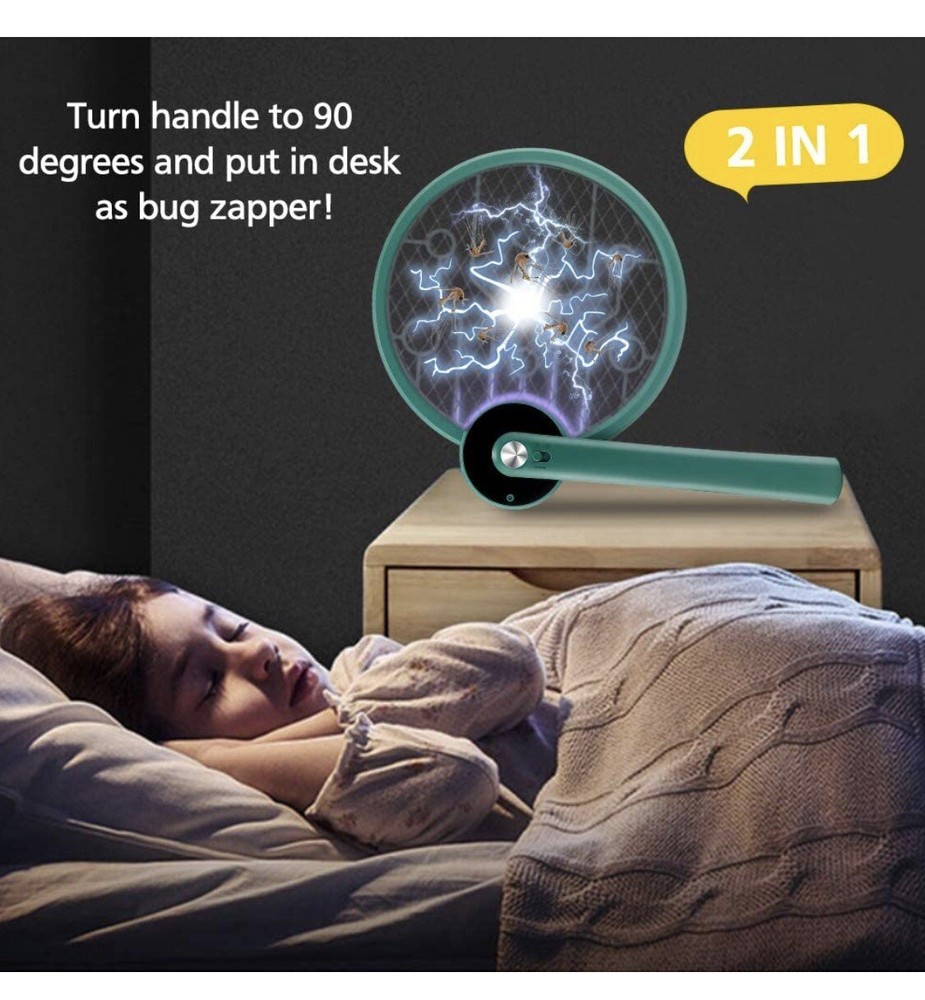 🌟USB Electric Bug Zapper Fly Swatter Racket, Pest Control For Insect Mosquitos