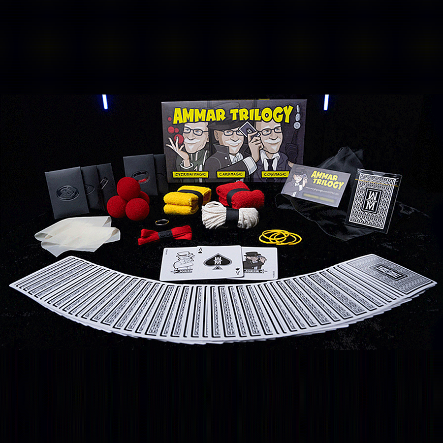 AMMAR TRILOGY BOXED MAGIC SET by Michael Ammar, Learn Pro Level Magic Tricks