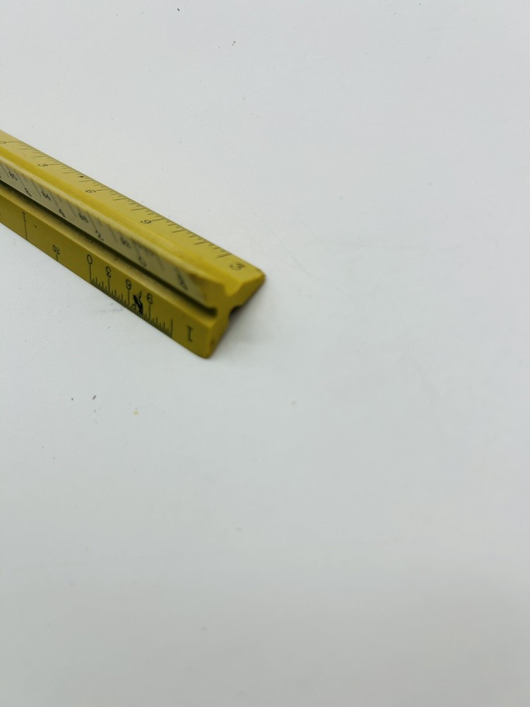 Vintage Architect Triangle 3 Sided Drafting Ruler Scale POST 1301P Made in USA