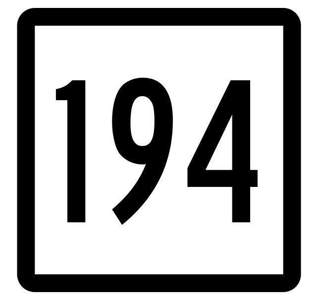 Connecticut State Highway 194 Sticker Decal