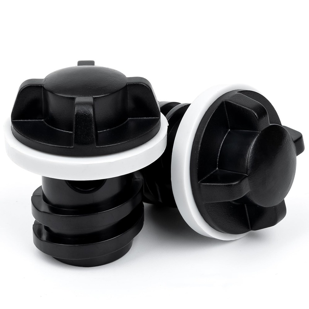 UP2WIN Cooler Drain Plugs, Plugs Caps Compatible with Rtic 2pack, Black