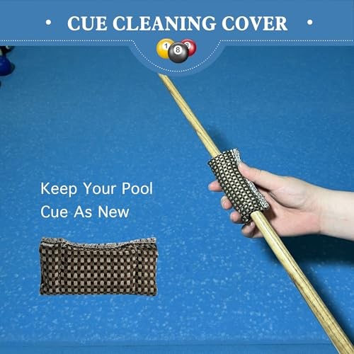 LAKINGO Pool Table Brush Set for Felt, 5 Kit Billiard Table and 5 Kit - Walnut