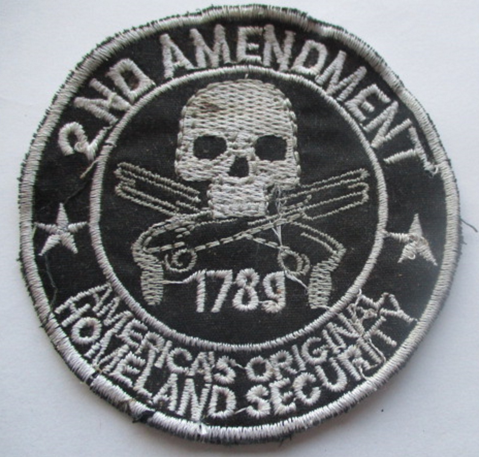 2nd AMENDMENT  1789 AMERICA'S ORIGINAL HOMELAND SECURITY VINTAGE PATCH