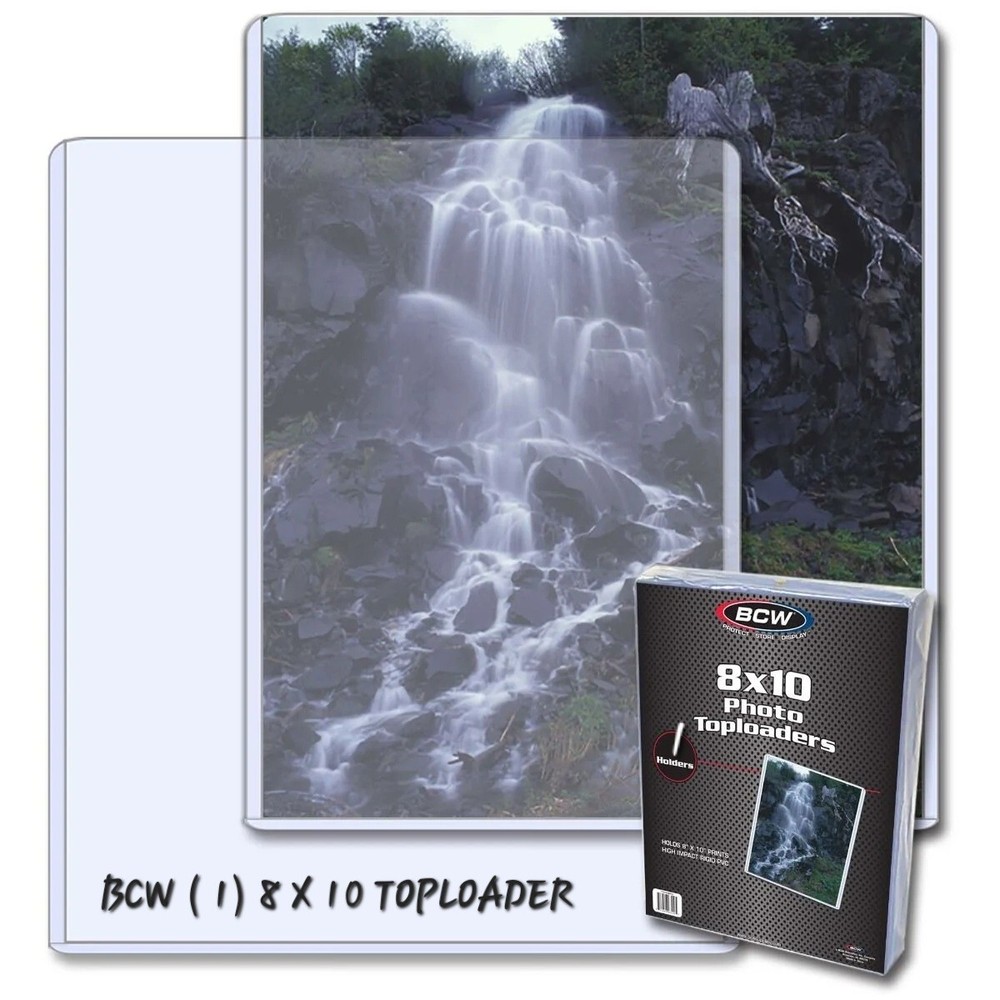 (1) BCW 8x10 Toploader Protector for Photos - Documents - Prints - Holder 8 x 10