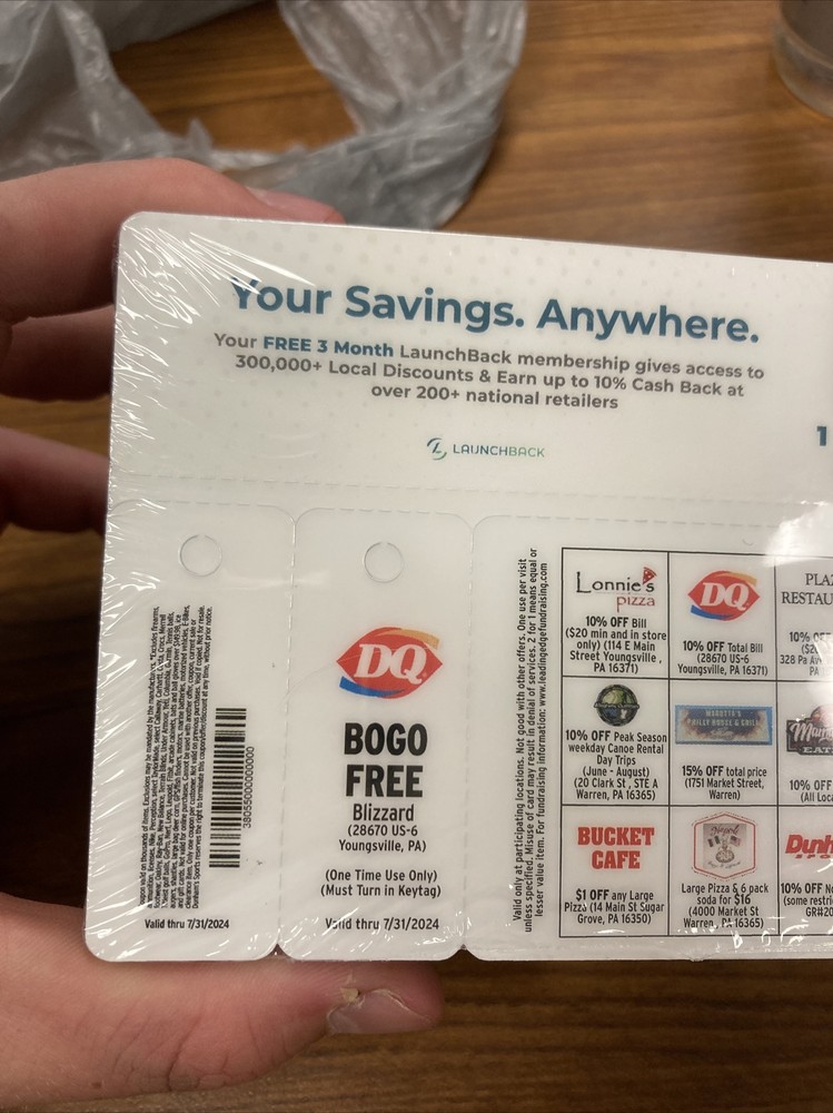 Launch Card For Food