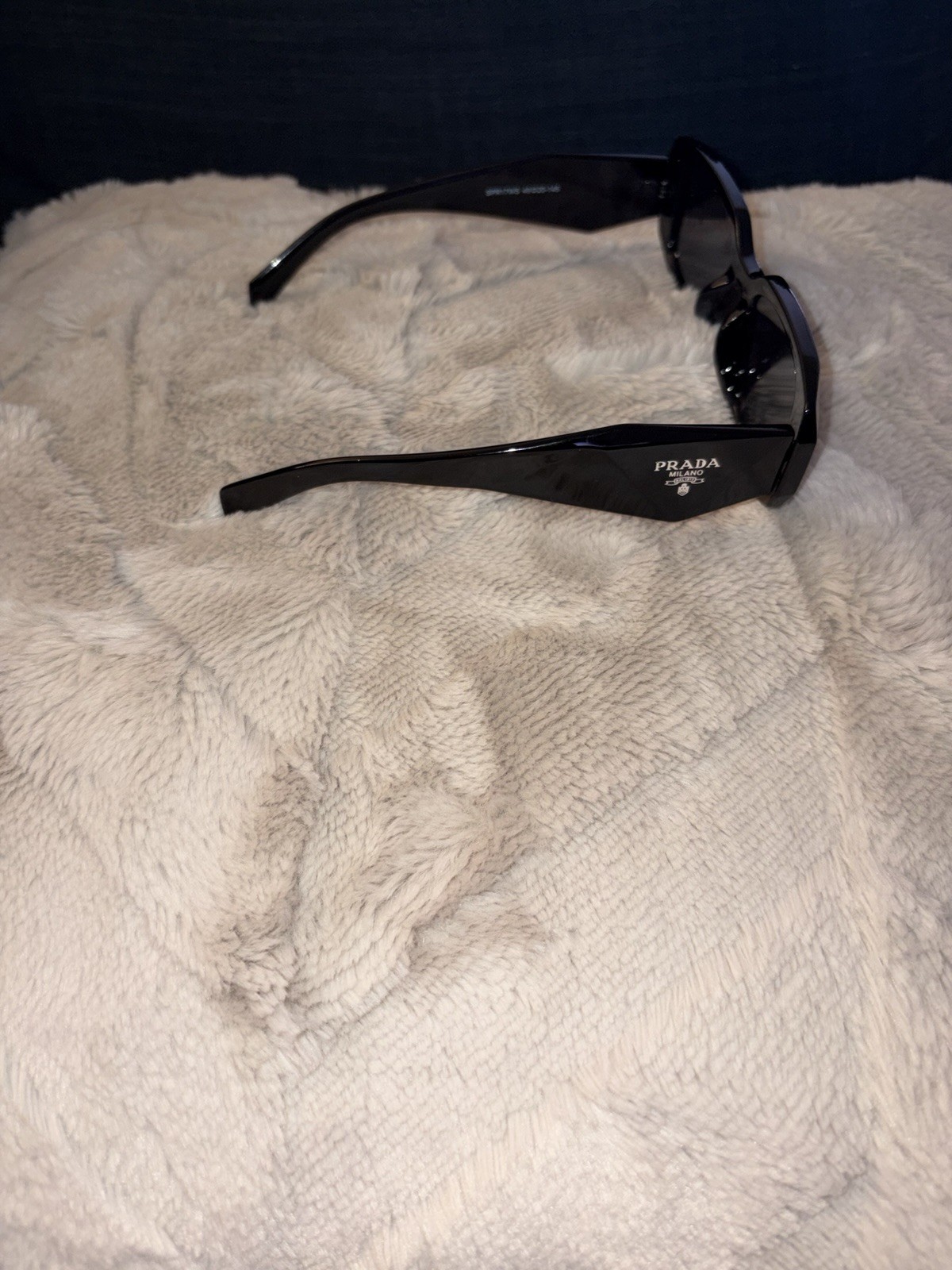 PRADA Milano Unisex Sunglasses Black Lens