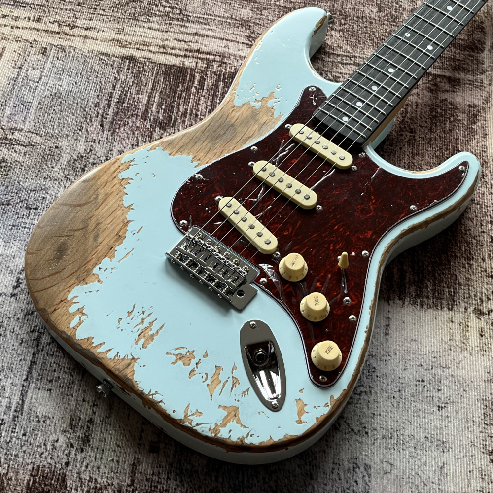 Custom Shop Blue Handed relics aged Electric Guitar USA in stock free shipping