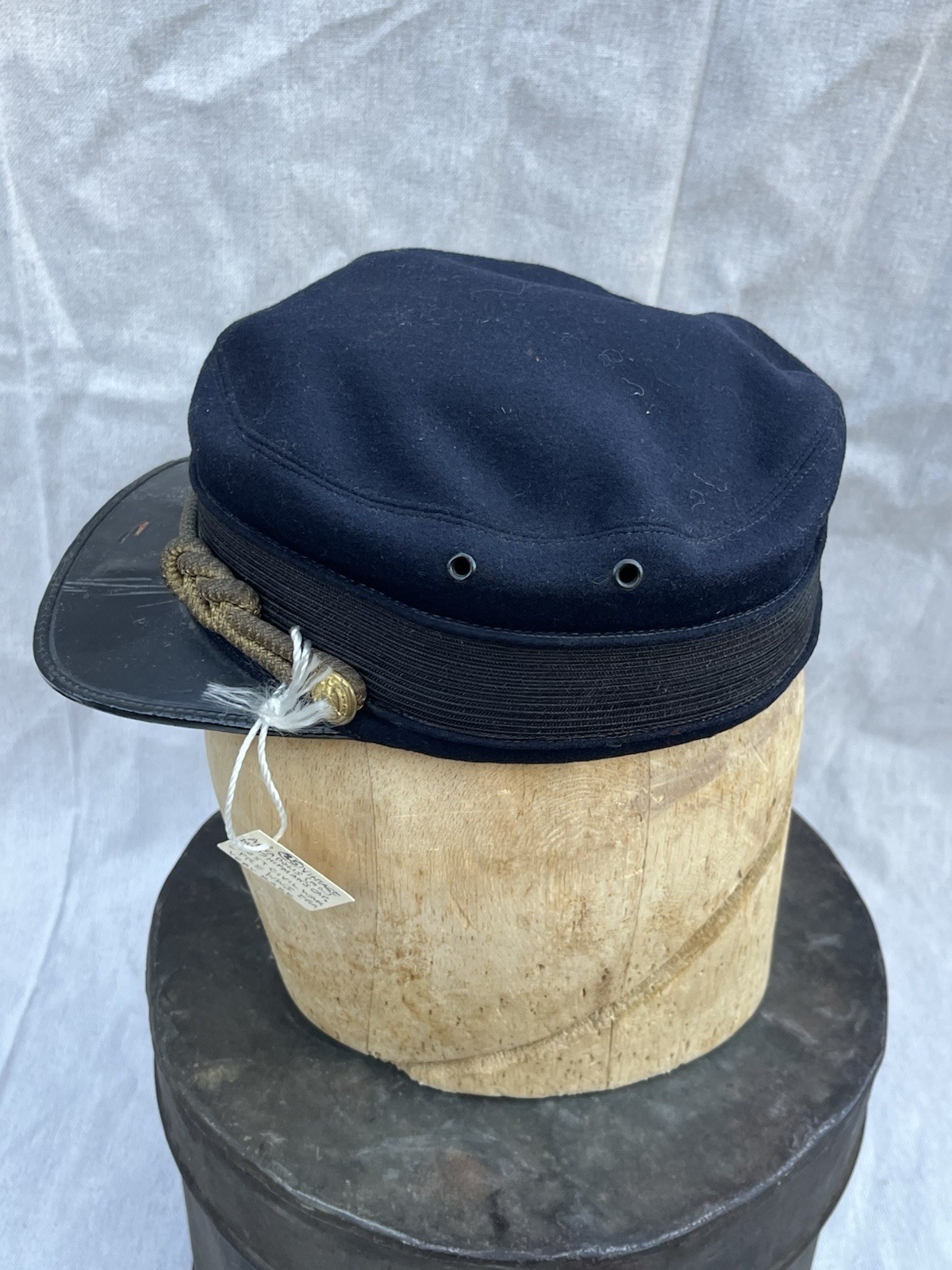 Original Rare Civil War US navy Kepi ANNAPOLIS MIDSHIPMAN'S Cap Hat Size Small