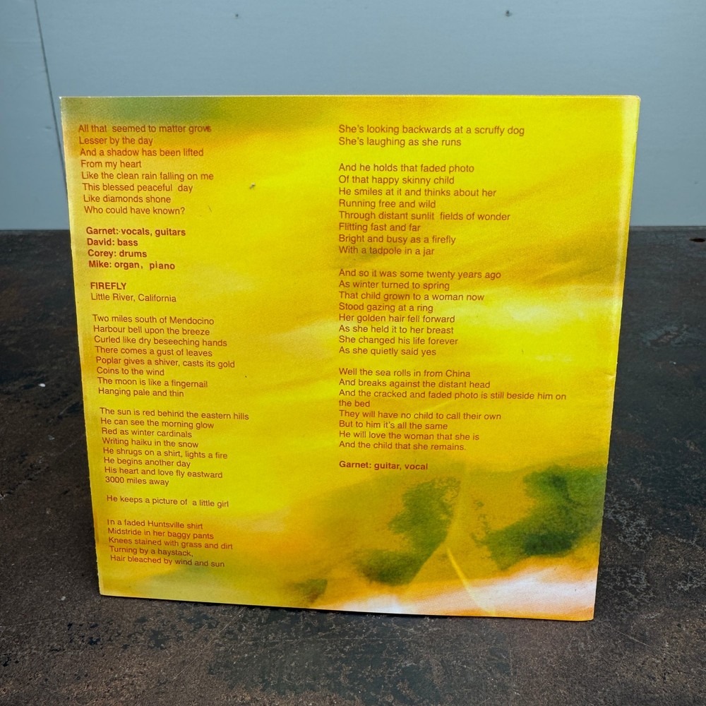 GARNET ROGERS - Firefly CD INSERT - SIGNED