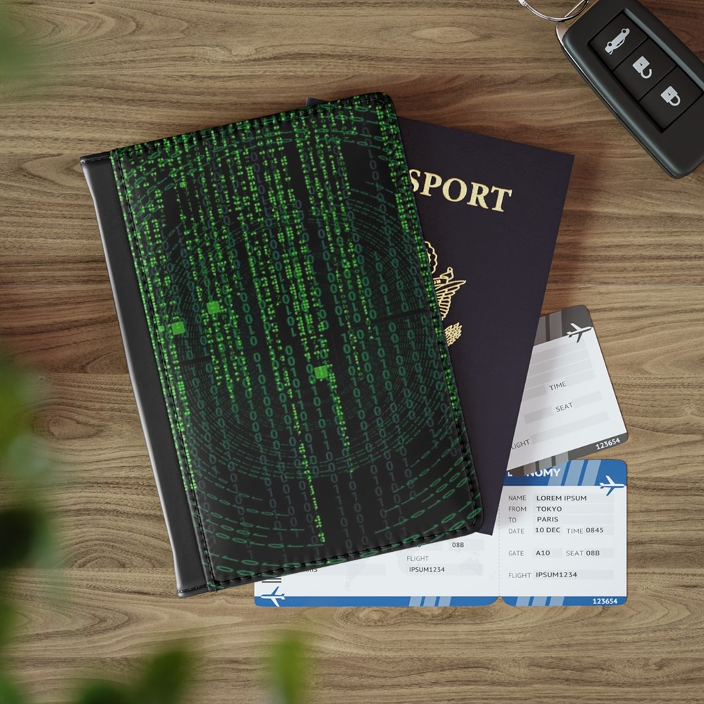 The Matrix Grid Passport Wallet