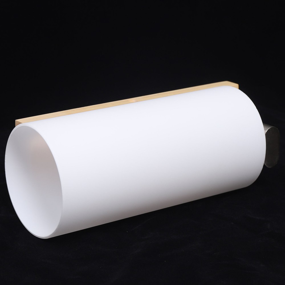 Modern White Wall Light Sconce Glass Shade Bedside Hallway Lamp With Pull Switch