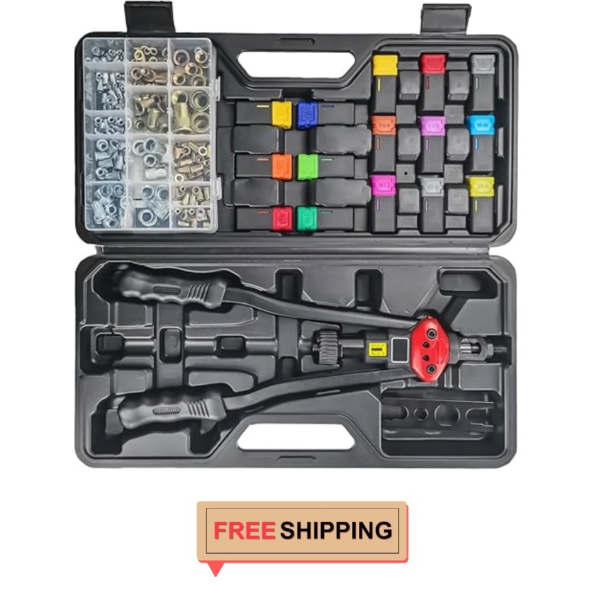 16" Lever Rivnut Tool Kit w/ Visual Stroke 15 Mandrels #AFreeship
