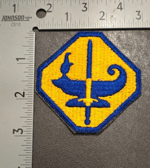 Army Specialized Training Program White Back Patch WWII Vintage
