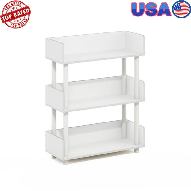 3-Tier Freestanding Display Rack Bookshelf Space Saving Storage Unit Durable New