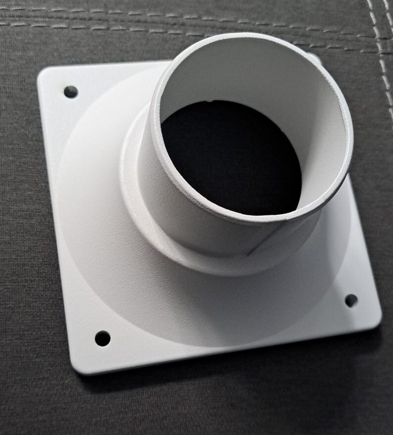 Heavy Duty Pier Mount Adapter for 3" Surface Mount Post, Mounting Hardware...