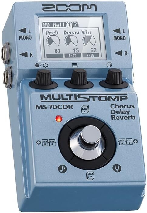 ZOOM MS-70CDR MultiStomp Chorus Delay Reverb Pedal JP MS70CDR Base Peripherals