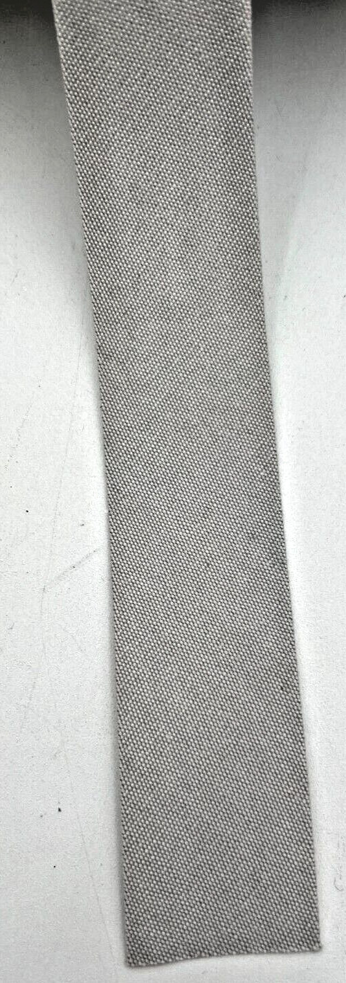 SUNBRELLA MARINE 1-1/4" SILVER 4651 BINDING TAPE DOUBLE EDGE PARTIAL, 1" REMNANT