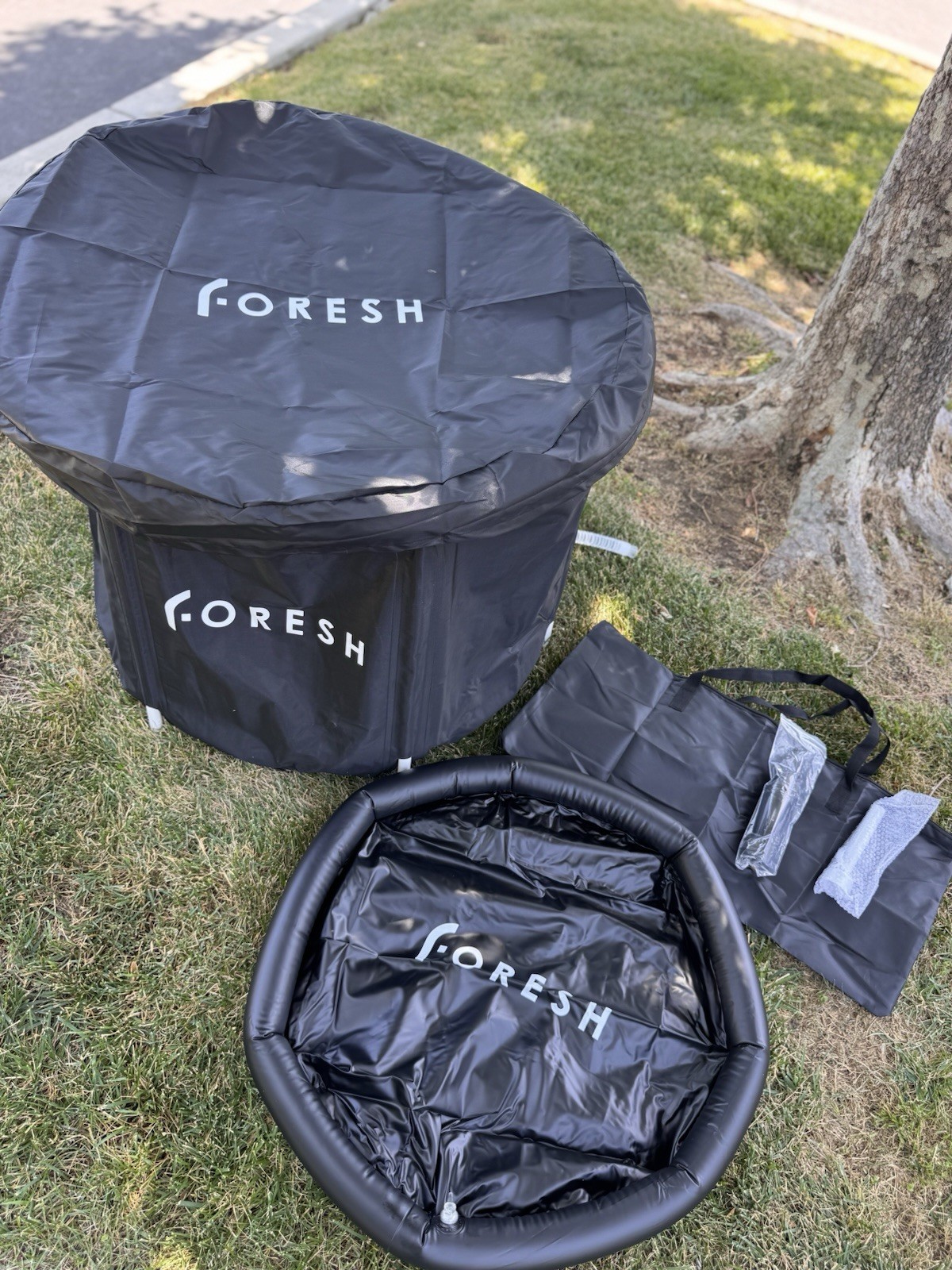 Foresh Large Ice Bath Cold Plunge Tub Premium Portable Recovery Tub