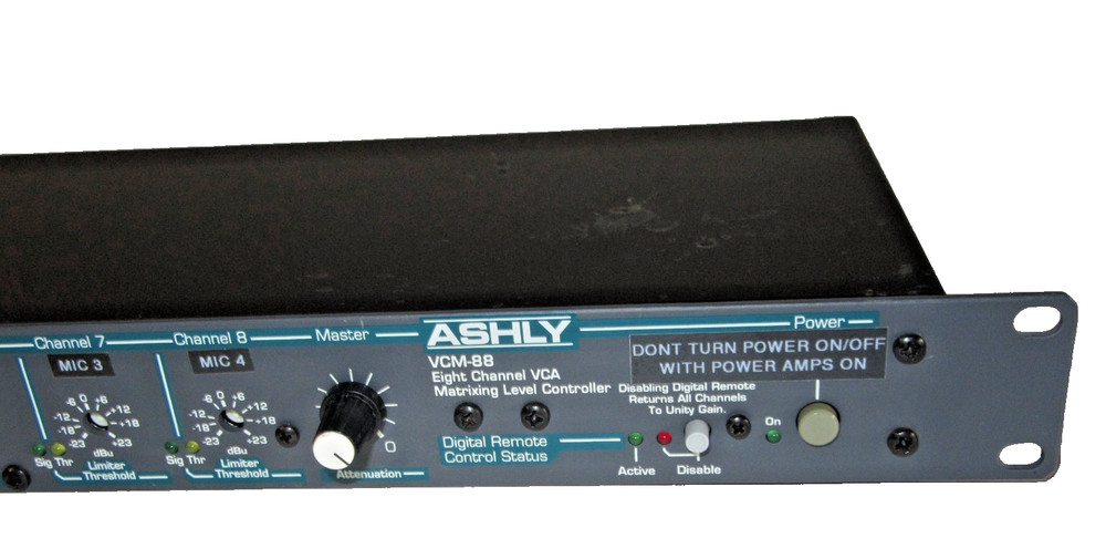 Ashly VCM-88, 8-Channel VCA Matrixing Level Controller - USED