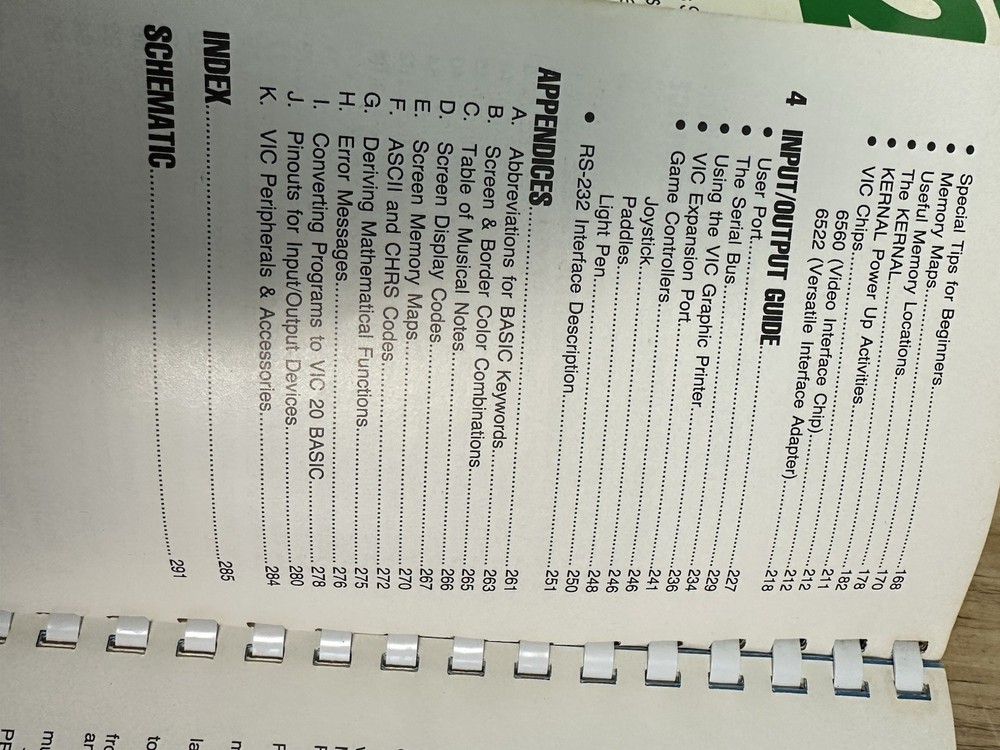 Commodore Vic 20 And Vic 2 Programmer’s Reference Guide
