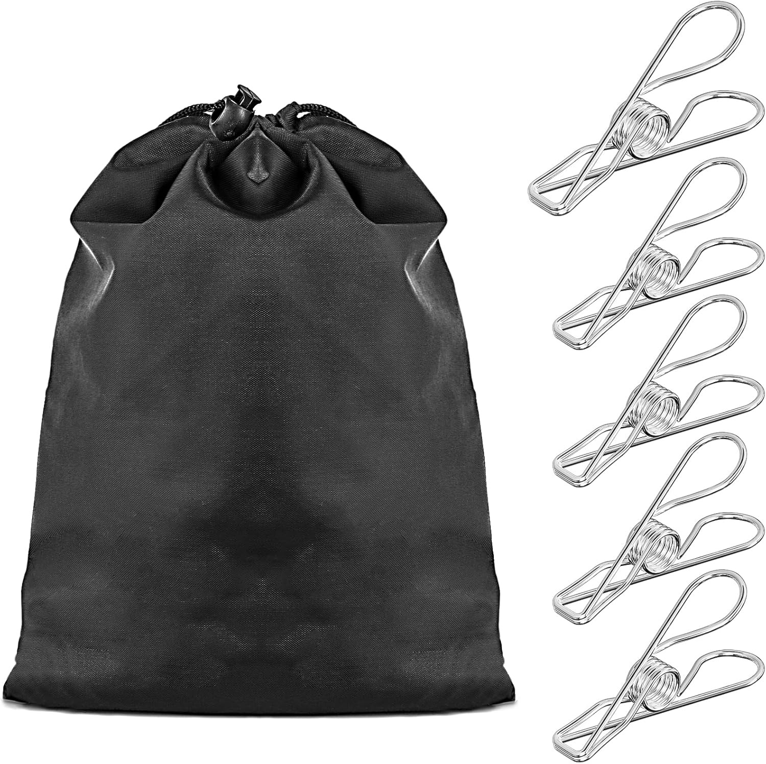 Clothes Pins Heavy Duty Outdoor, 40 Pack Stainless Steel Clothespins, Metal C...