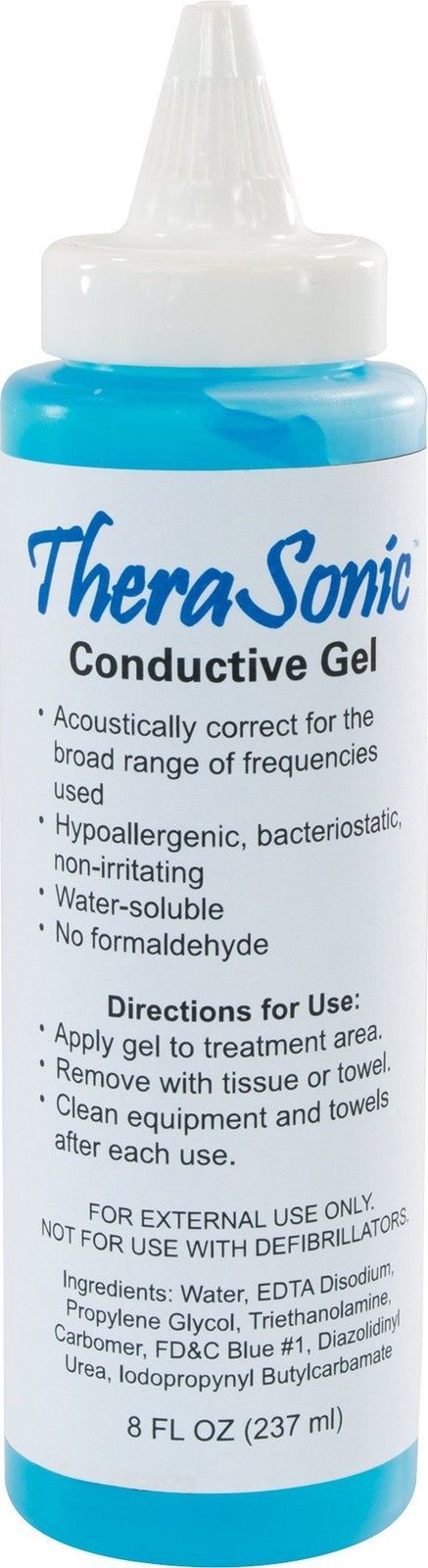 TheraSonic LS5288 Conductive Gel 8 oz. Bottle Blue New