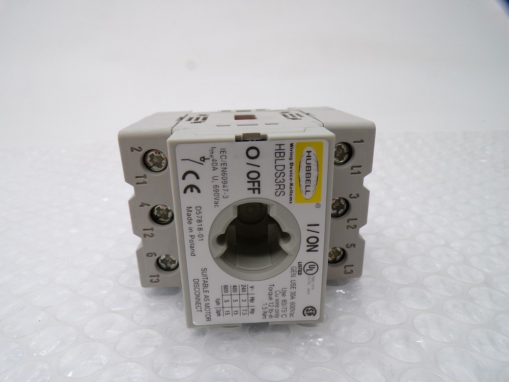 HUBBELL HBLDS3RS DISCONNECT SWITCH NSMP