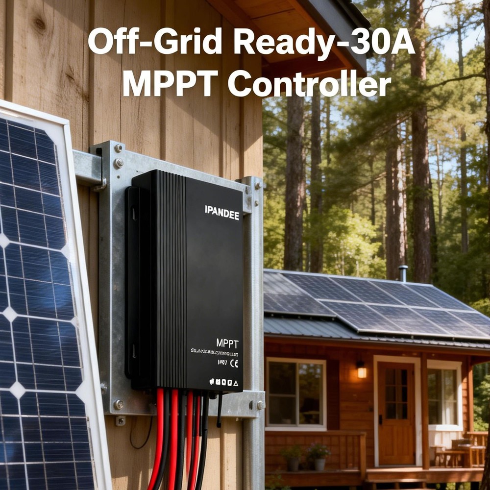 30A MPPT Solar Panel Battery Charge Controller 12V 24V Regulator Waterproof US