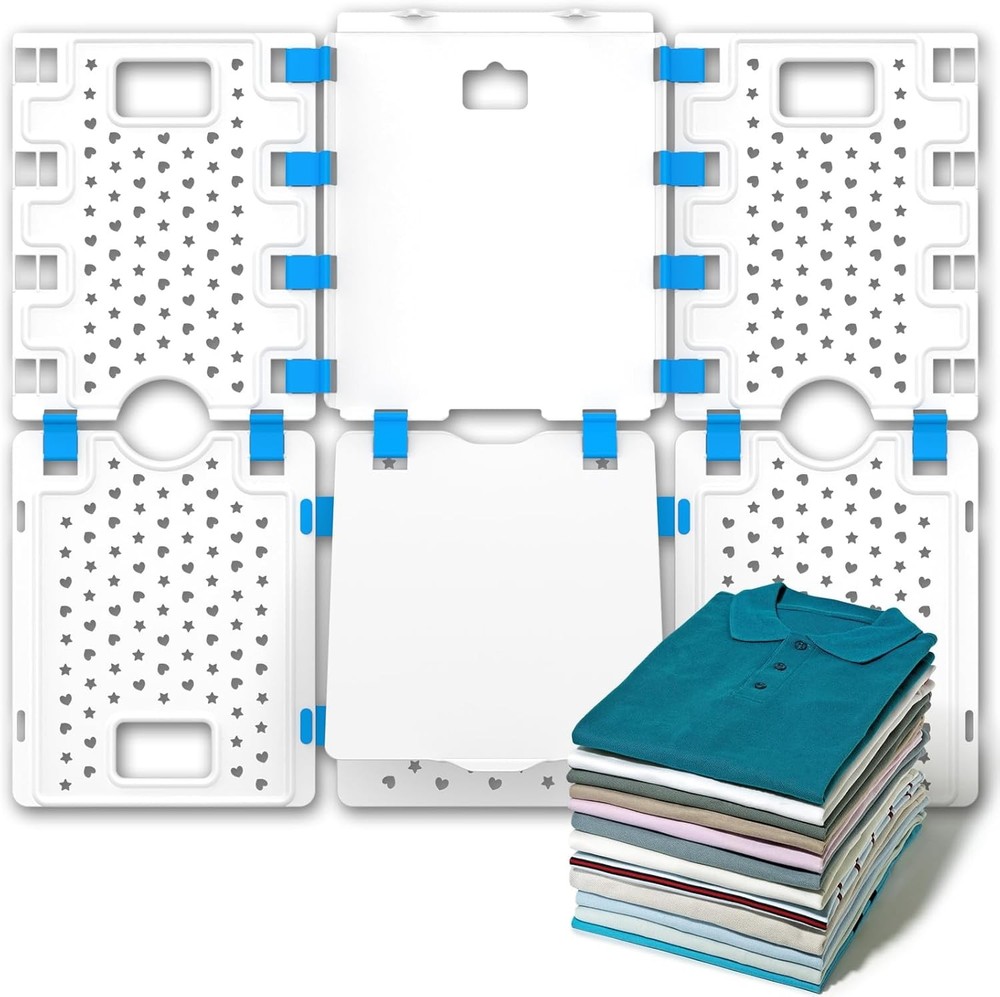 BoxLegend Version 4 Shirt Folding Board t Shirts Clothes Folder Durable White